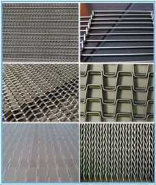 Stainless Steel Chain Conveyor Belt Metal Mesh Flat Wire Custom Design