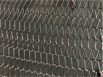 Dehydration Metal Conveyor Belt , Stainless Steel Conveyor Belt With Large Ball Net