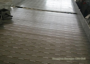 Perforated Chain Plate Conveyor Belt With Baffle Abrasion Resistant ISO Certification
