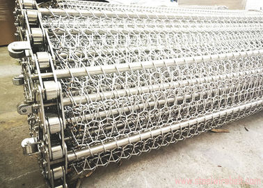 High Precision Chain Link Conveyor Belt , Metal Mesh Conveyor Belt Long Service Life