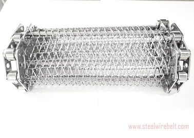Chain Edge Stainless Steel Wire Mesh Conveyor Belt 20-100m Length Anti Acid