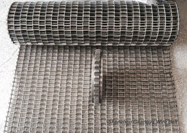 Wire Mesh Honeycomb Conveyor Belt , Powder Metallurgy High Strength Alkali Resisting