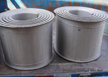 Stainless Steel Furnace Conveyor Belt Compound Weave For Tunnel Custom Design