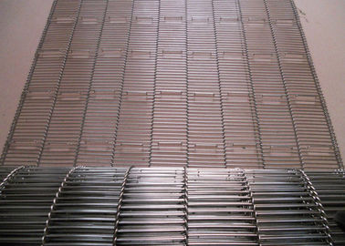 Flexible Screw Steel Wire Conveyor Belt , Heat Resistant Chain Link Conveyor Belt