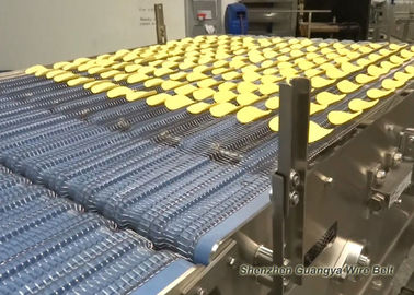 Wear Resistant Honeycomb Stainless Steel Conveyor Belt , Metal Mesh Anti Fractures For Food