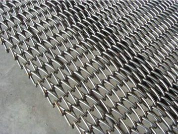 Honeycomb Metal 4mm Wire Mesh Belt Fire Retardant Stainless Steel 304 Custom