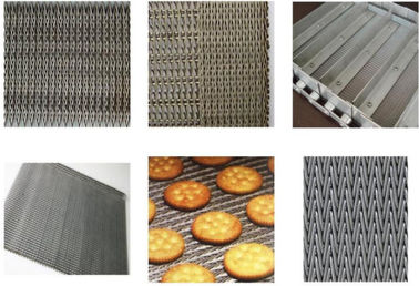 Non Pollution Eye Link Chain Conveyor Belt Wire Mesh 8mm For Snack Foods